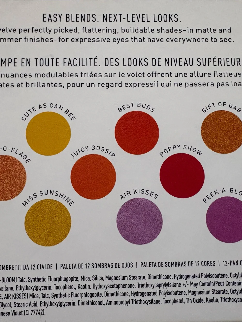 Morphe Eyeshadow Palette - Yellow, Orange, Red, Purple, Cream, Blush and Gold